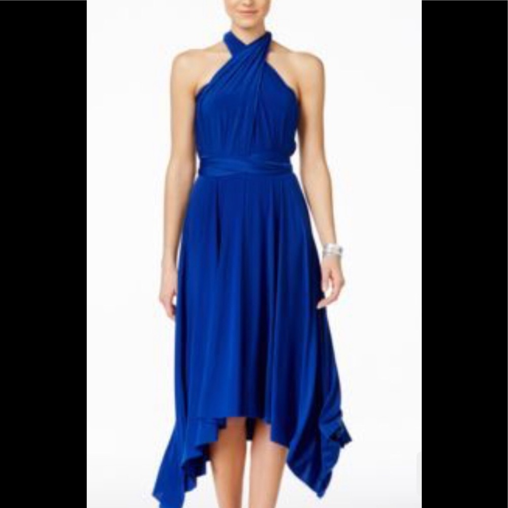 iNC Infinity Royal Blue Convertible Dress!